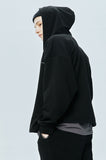 セイントペイン(SAINTPAIN) SP CROP HOOD ZIP UP-BLACK