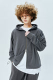 セイントペイン(SAINTPAIN) SP CROP HOOD ZIP UP-CHARCOAL