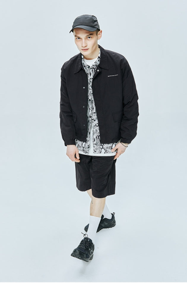 セイントペイン(SAINTPAIN) SP NYLON COACH JACKET-BLACK