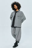 セイントペイン(SAINTPAIN) SP WIDE NYLON PANTS-GRAY