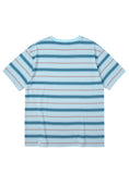 mahagrid (マハグリッド)    BASIC LOGO STRIPED TEE [BLUE]