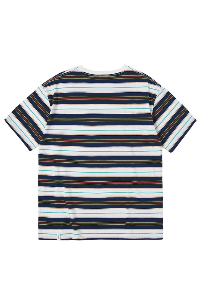 mahagrid (マハグリッド) BASIC LOGO STRIPED TEE [WHITE] – UNDERSTUDY CLUB