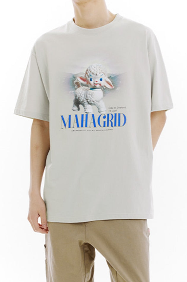 mahagrid (マハグリッド) SHEPHERD TEE [BEIGE]