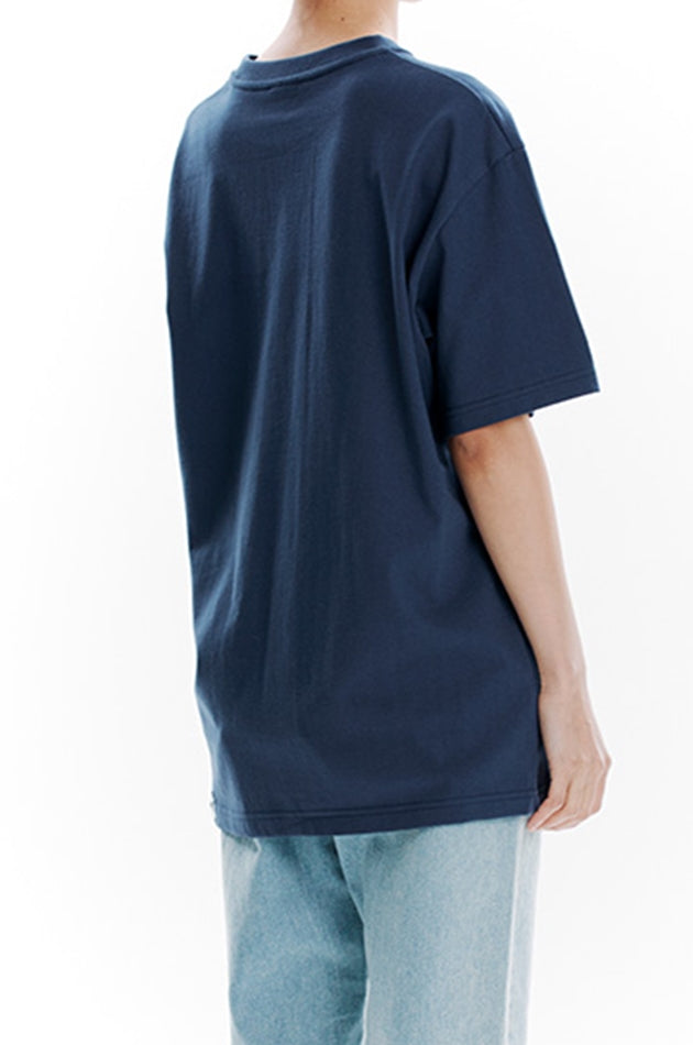 mahagrid (マハグリッド) MECHANIC LOGO TEE [NAVY]