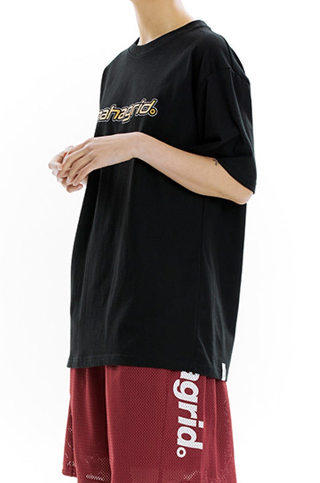 mahagrid (マハグリッド)  MECHANIC LOGO TEE [BLACK]