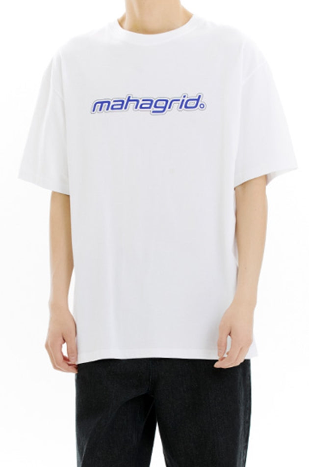 mahagrid (マハグリッド)  MECHANIC LOGO TEE [WHITE]