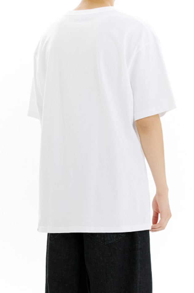 mahagrid (マハグリッド)  MECHANIC LOGO TEE [WHITE]