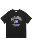 mahagrid (マハグリッド)  COBY VARSITY TEE [BLACK]