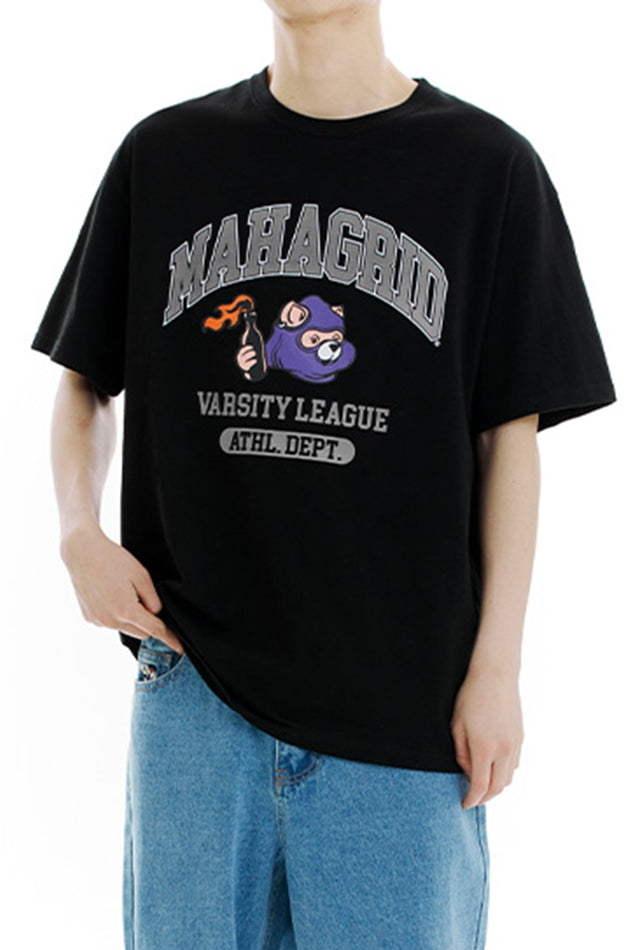 mahagrid (マハグリッド) COBY VARSITY TEE [BLACK] – UNDERSTUDY CLUB