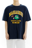 mahagrid (マハグリッド)   COBY VARSITY TEE [NAVY]