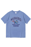 mahagrid (マハグリッド)  COBY VARSITY TEE [BLUE]