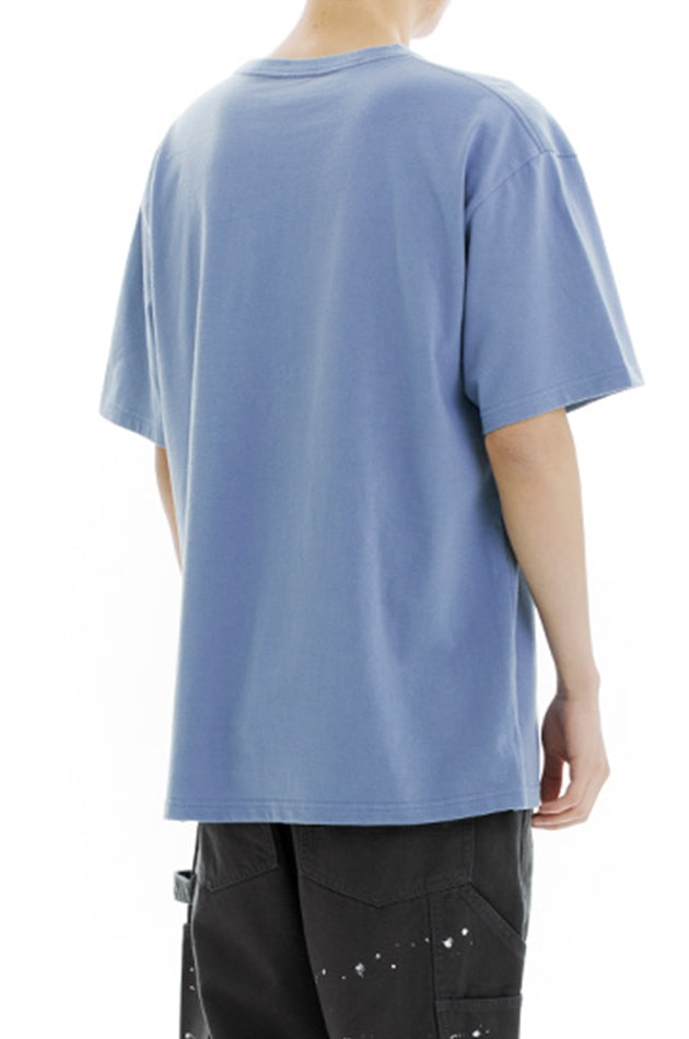 mahagrid (マハグリッド)  COBY VARSITY TEE [BLUE]