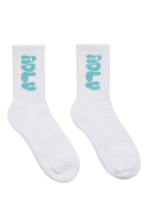 アクメドラビ(acme' de la vie) MASHMALLOW LOGO SOCKS SKY BLUE