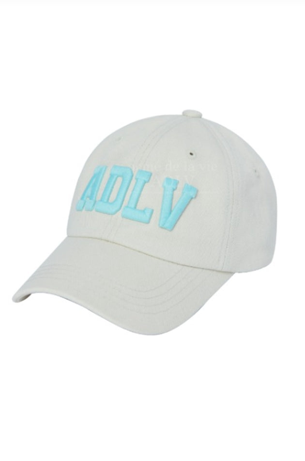 アクメドラビ(acme' de la vie) 3D EMBROIDERY BALLCAP IVORY