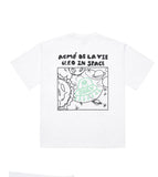 アクメドラビ(acme' de la vie) GID UFO PRINTING SHORT SLEEVE T-SHIRT WHITE