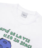 アクメドラビ(acme' de la vie) GID UFO PRINTING SHORT SLEEVE T-SHIRT WHITE