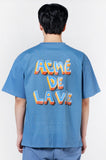 アクメドラビ(acme' de la vie) BLOCK LOGO SHORT SLEEVE T-SHIRT DARK BLUE