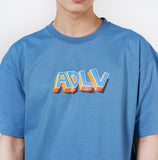 アクメドラビ(acme' de la vie) BLOCK LOGO SHORT SLEEVE T-SHIRT DARK BLUE