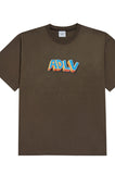 アクメドラビ(acme' de la vie)  BLOCK LOGO SHORT SLEEVE T-SHIRT BROWN