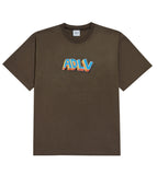 アクメドラビ(acme' de la vie)  BLOCK LOGO SHORT SLEEVE T-SHIRT BROWN