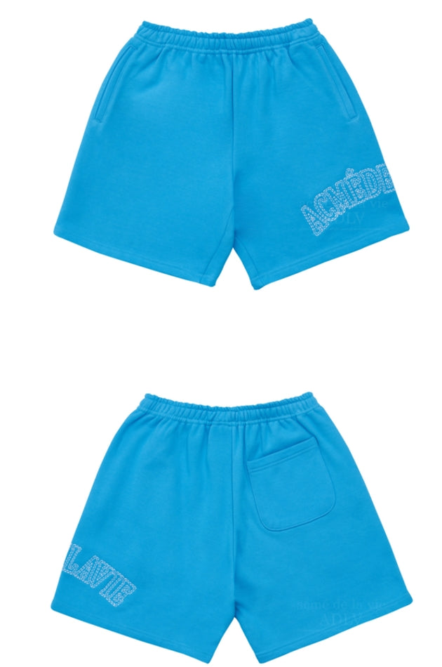 アクメドラビ(acme' de la vie) OUTLINE EMBROIDERY SHORT PANTS SKYBLUE