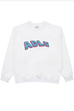 アクメドラビ(acme' de la vie)  3D TWO-TONE EMBROIDERY SWEATSHIRT WHITE