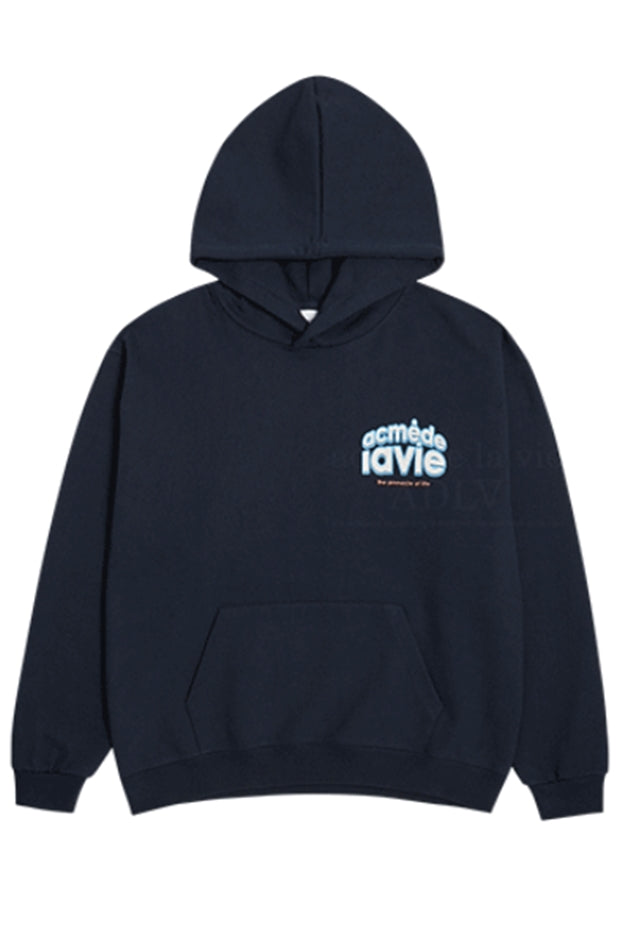 アクメドラビ(acme' de la vie)  CHOCOLATE LOGO HOODIE NAVY