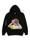 アクメドラビ(acme' de la vie) ADLV BABY FACE HOODIE BLACK DONUT1 R