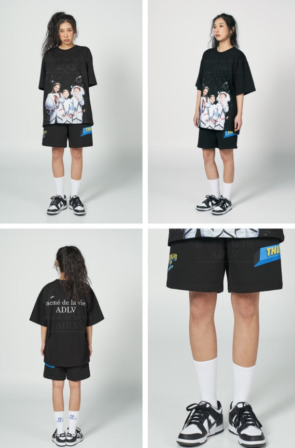 アクメドラビ(acme' de la vie) PINNACLE LOGO SHORT PANTS BLACK