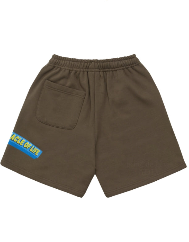 アクメドラビ(acme' de la vie) PINNACLE LOGO SHORT PANTS BROWN
