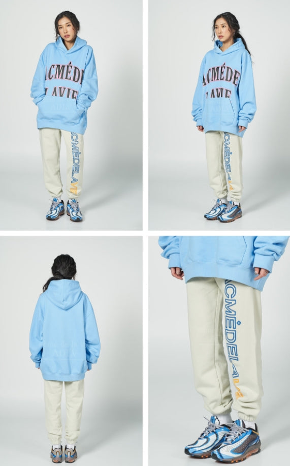 アクメドラビ(acme' de la vie) FAKE EMBROIDERY PRINT PANTS IVORY