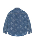 アクメドラビ(acme' de la vie)  ADLV LOGO PATTERN DENIM JACKET BLUE