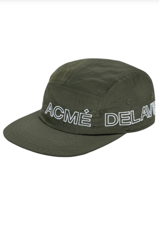アクメドラビ(acme' de la vie) OUTLINE EMBROIDERY NYLON CAMP CAP KHAKI