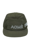 アクメドラビ(acme' de la vie) OUTLINE EMBROIDERY NYLON CAMP CAP KHAKI