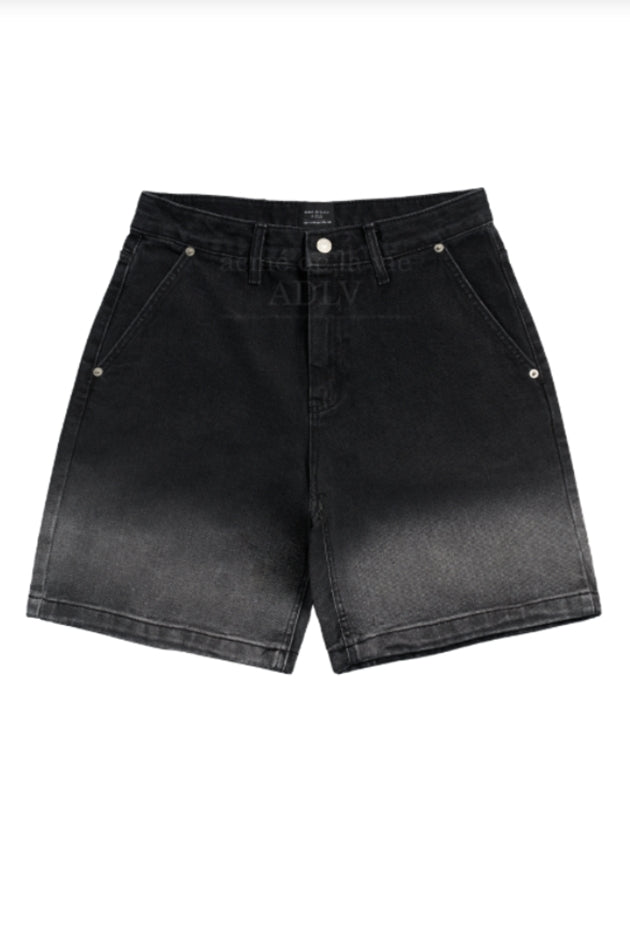 アクメドラビ(acme' de la vie) TWO-TONE GRADIENT DENIM SHORT PANTS BLACK