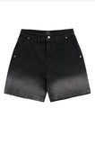アクメドラビ(acme' de la vie) TWO-TONE GRADIENT DENIM SHORT PANTS BLACK