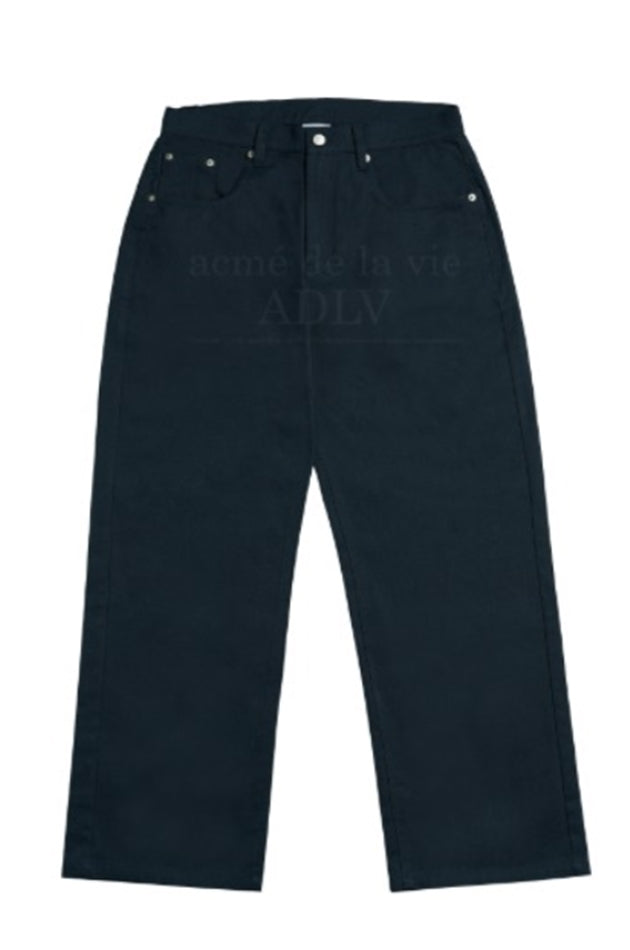 アクメドラビ(acme' de la vie) BASIC TWILL COTTON PANTS NAVY
