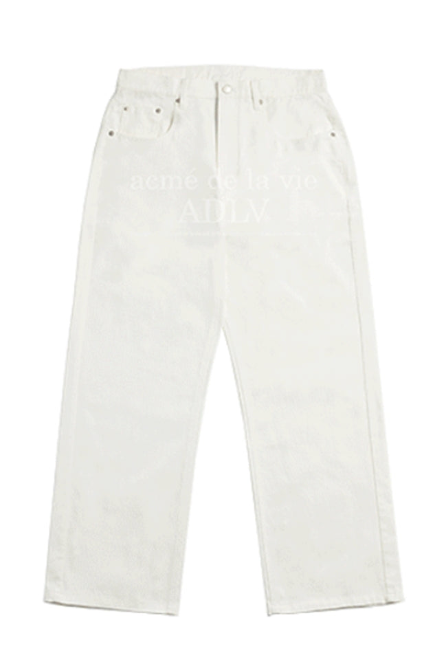 アクメドラビ(acme' de la vie)  BASIC TWILL COTTON PANTS WHITE