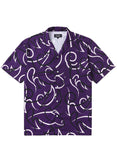 mahagrid (マハグリッド)  TRIBAL OPEN COLLAR SHIRT [PURPLE]