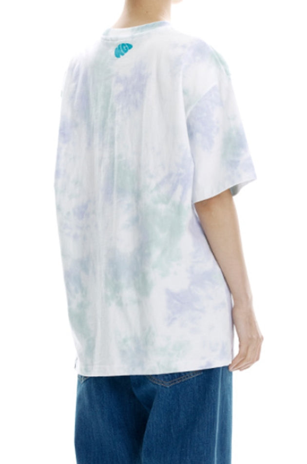 mahagrid (マハグリッド)  DYED WATER RABBIT TEE [PURPLE]