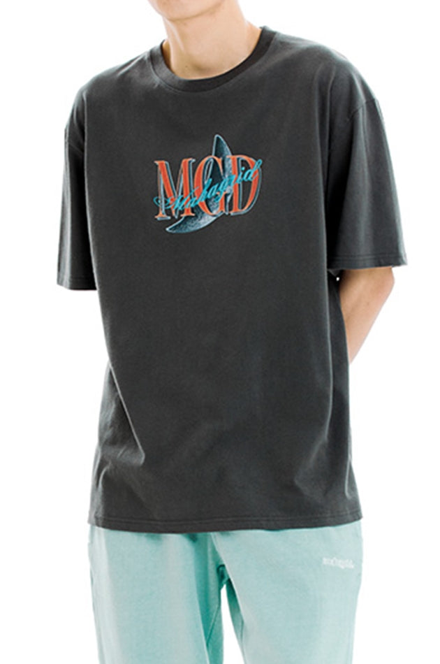 mahagrid (マハグリッド)  CRESCENT TEE [CHARCOAL]