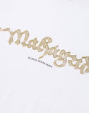 mahagrid (マハグリッド) BLING LOGO TEE [WHITE]