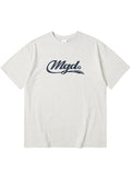 mahagrid (マハグリッド)  MGD SKOOL LOGO TEE [OATMEAL]