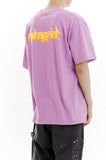 mahagrid (マハグリッド)  SANSKRIT LOGO TEE [PURPLE]