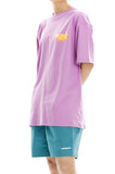 mahagrid (マハグリッド)  SANSKRIT LOGO TEE [PURPLE]