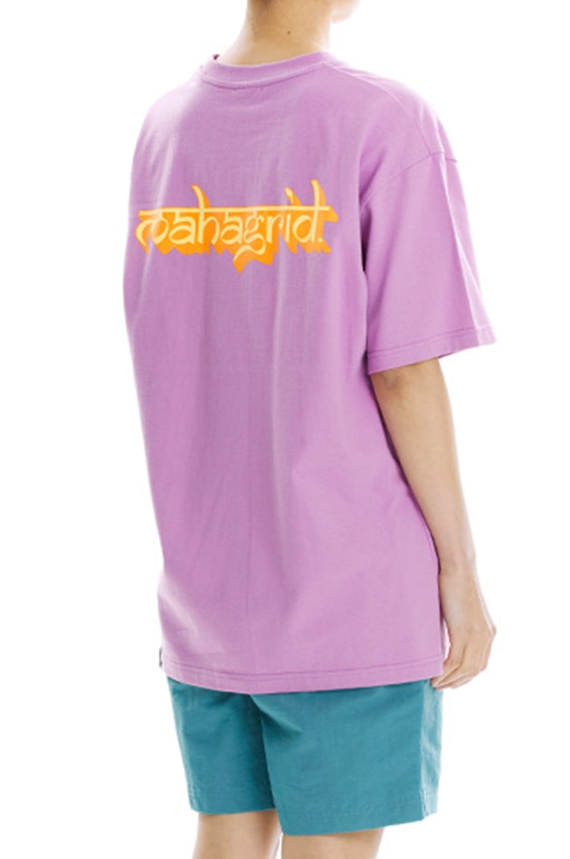 mahagrid (マハグリッド)  SANSKRIT LOGO TEE [PURPLE]