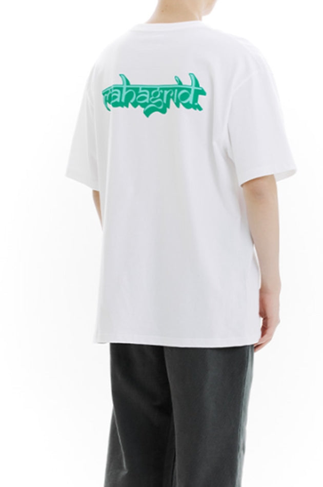 mahagrid (マハグリッド)  SANSKRIT LOGO TEE [WHITE]