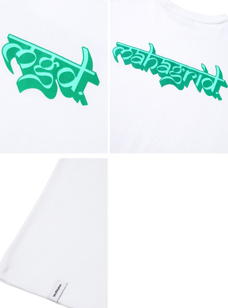 mahagrid (マハグリッド)  SANSKRIT LOGO TEE [WHITE]