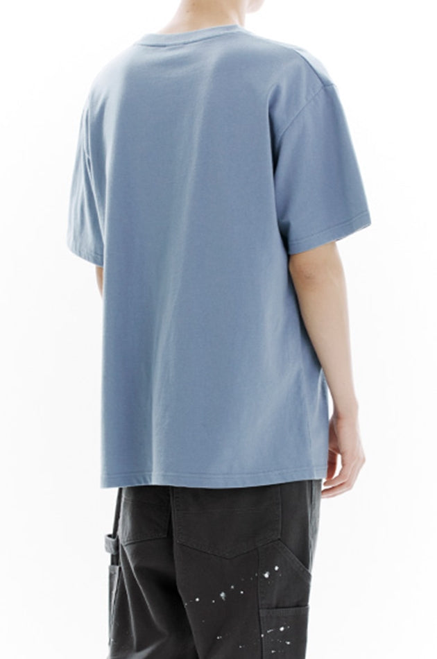 mahagrid (マハグリッド)   BASIC LOGO TEE [BLUE]