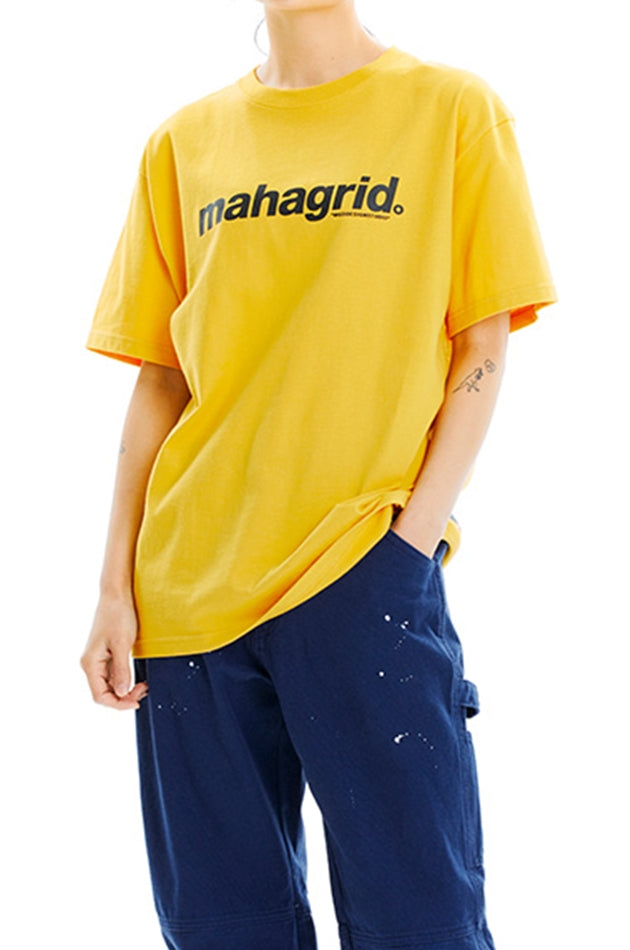 mahagrid (マハグリッド)  BASIC LOGO TEE [YELLOW]